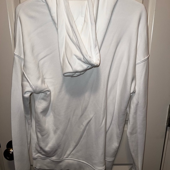 White and black ADIDAS sweatshirt!  Wore once! - Picture 2 of 2